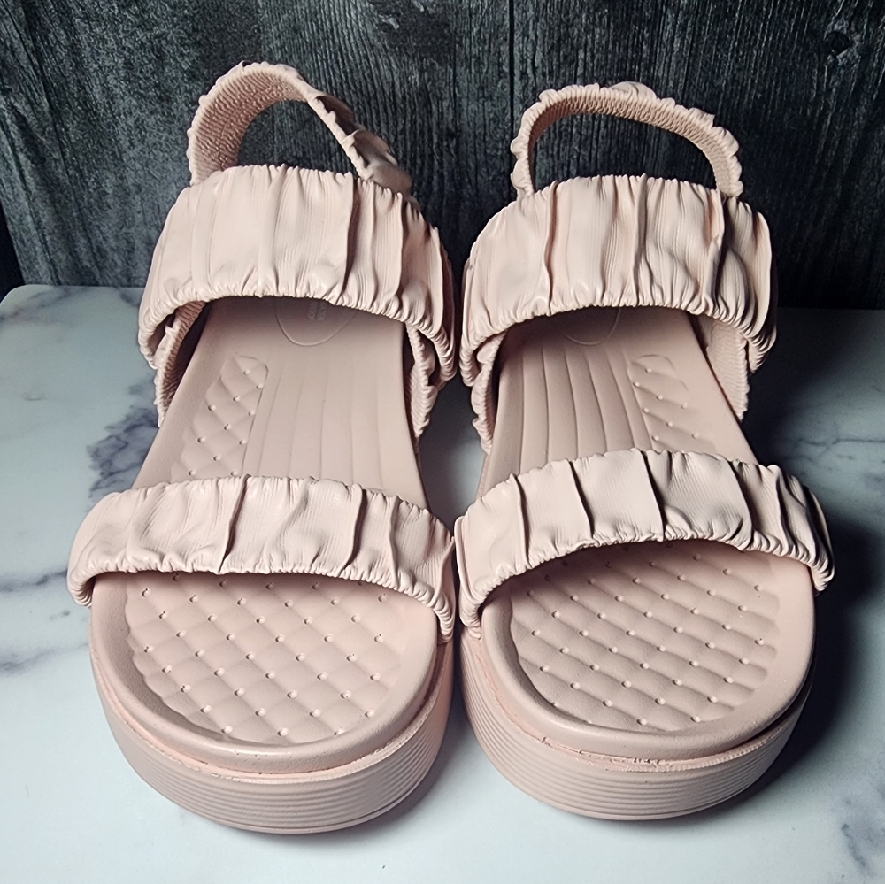 AQUA COLLEGE Women's Castle Sandals|Waterproof|Cushion|PINK| Size 9|New With Box